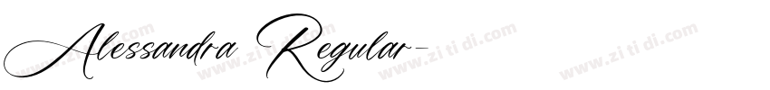 Alessandra Regular字体转换